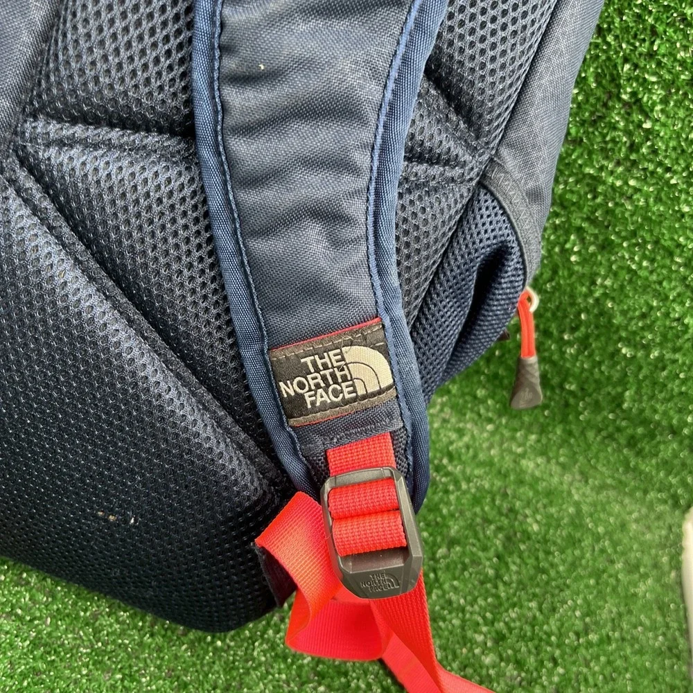 The North Face Blue And Pink Backpack With‎ Padding For Laptop Large